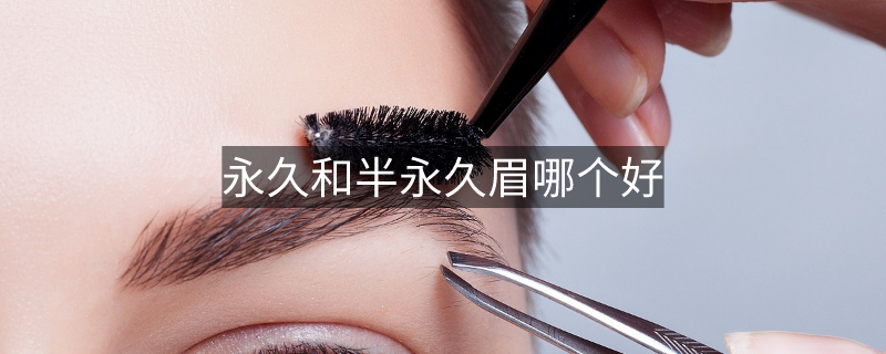 永久和半永久眉哪个好