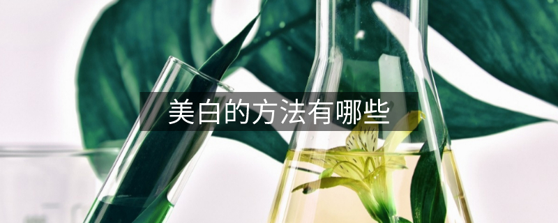 美白的方法有哪些 美白的方法有哪些