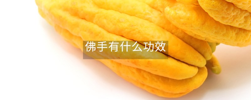 佛手有什么功效