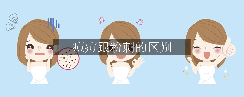 痘痘跟粉刺的区别