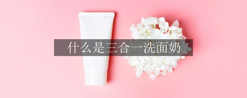 什么是三合一洗面奶