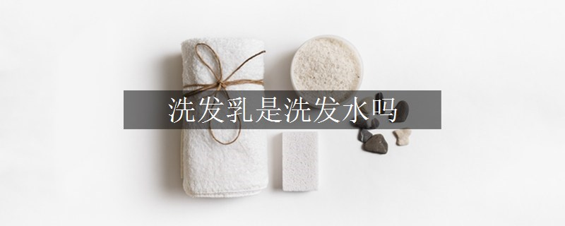 洗发乳是洗发水吗