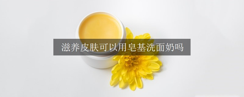 滋养皮肤可以用皂基洗面奶吗