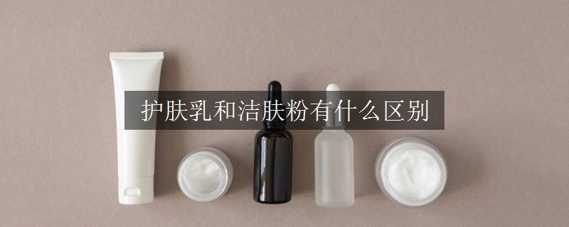 护肤乳和洁肤粉有什么区别